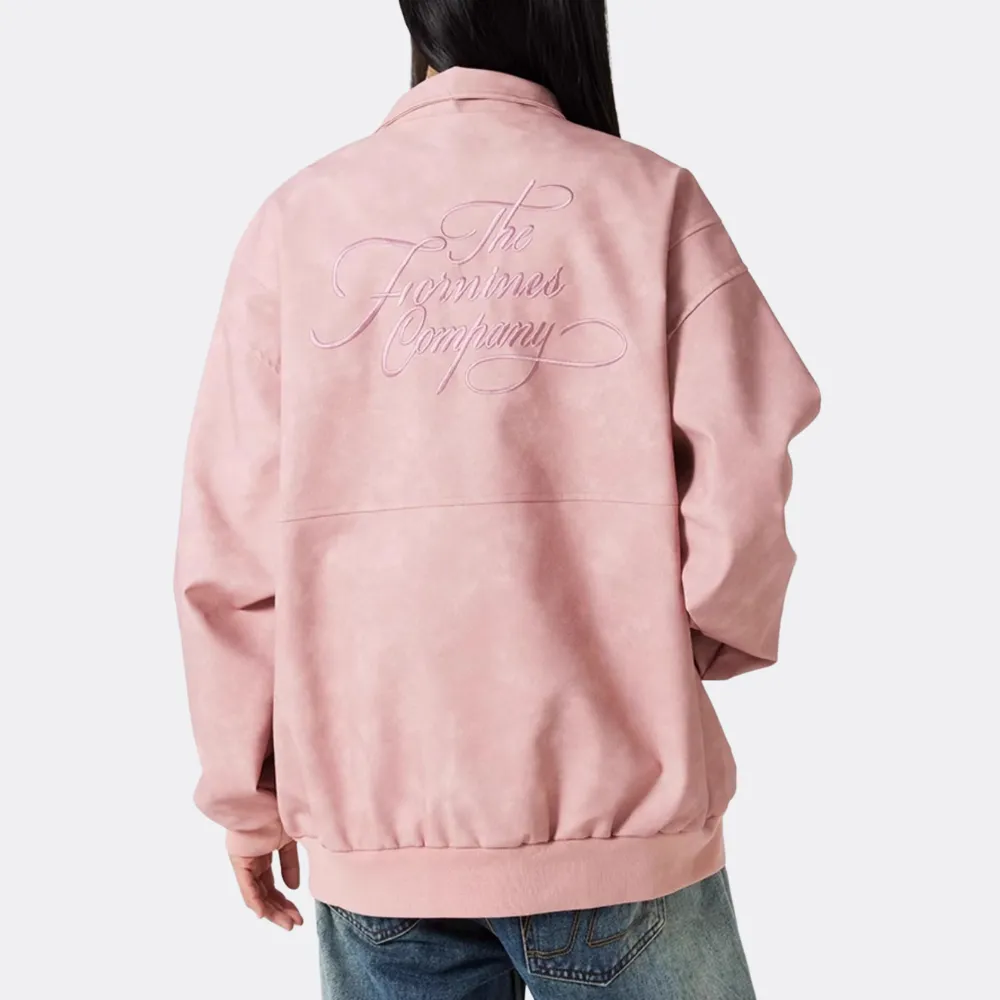 Design Patchwork Embroidered Suede Jacket