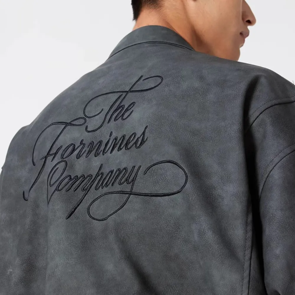 Design Patchwork Embroidered Suede Jacket