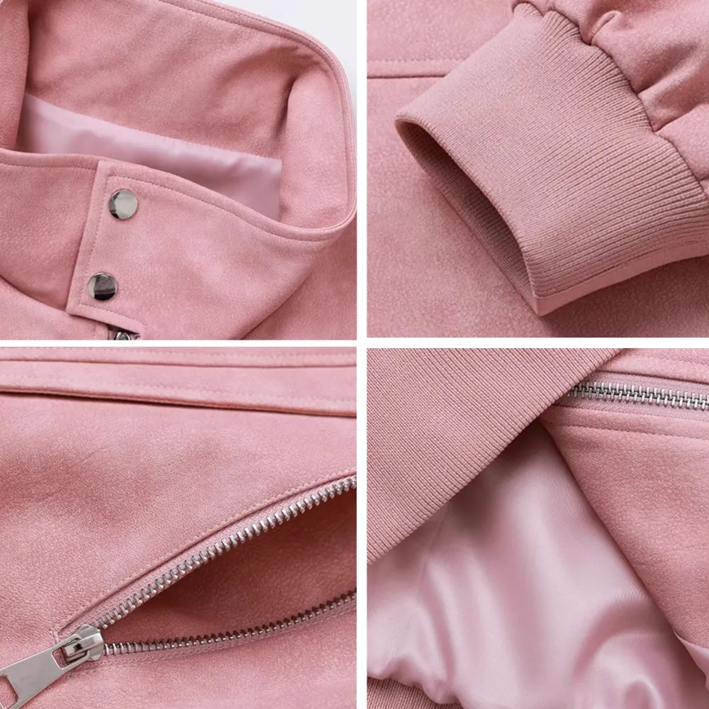 Design Patchwork Embroidered Suede Jacket