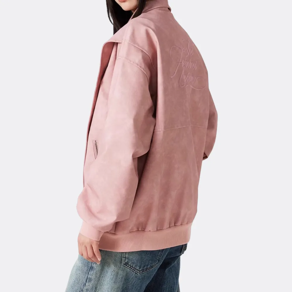 Design Patchwork Embroidered Suede Jacket