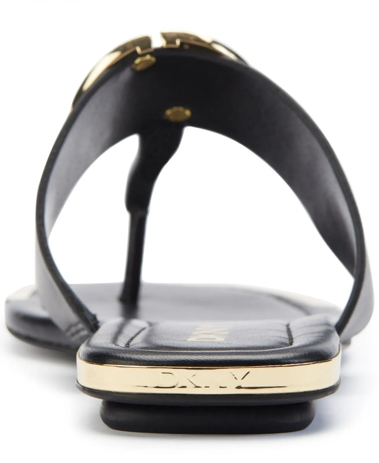DKNY Women's Halcott Logo Sandals K4051669 Black 9.5M