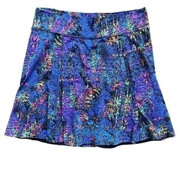 Donajo Tennis Golf Athletic Skirt Spandex Colorful Stretchy w Shorts XL/size3