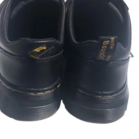 Dr Doc Martens Reeder Black Leather Lace Up Oxfords