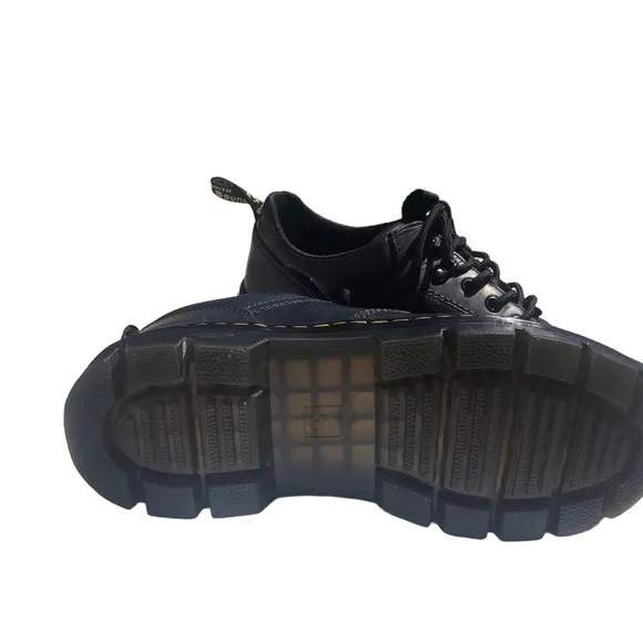 Dr Doc Martens Reeder Black Leather Lace Up Oxfords
