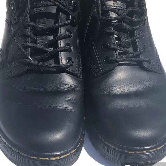 Dr Doc Martens Reeder Black Leather Lace Up Oxfords