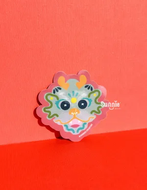 Dragon Dance Glitter Sticker