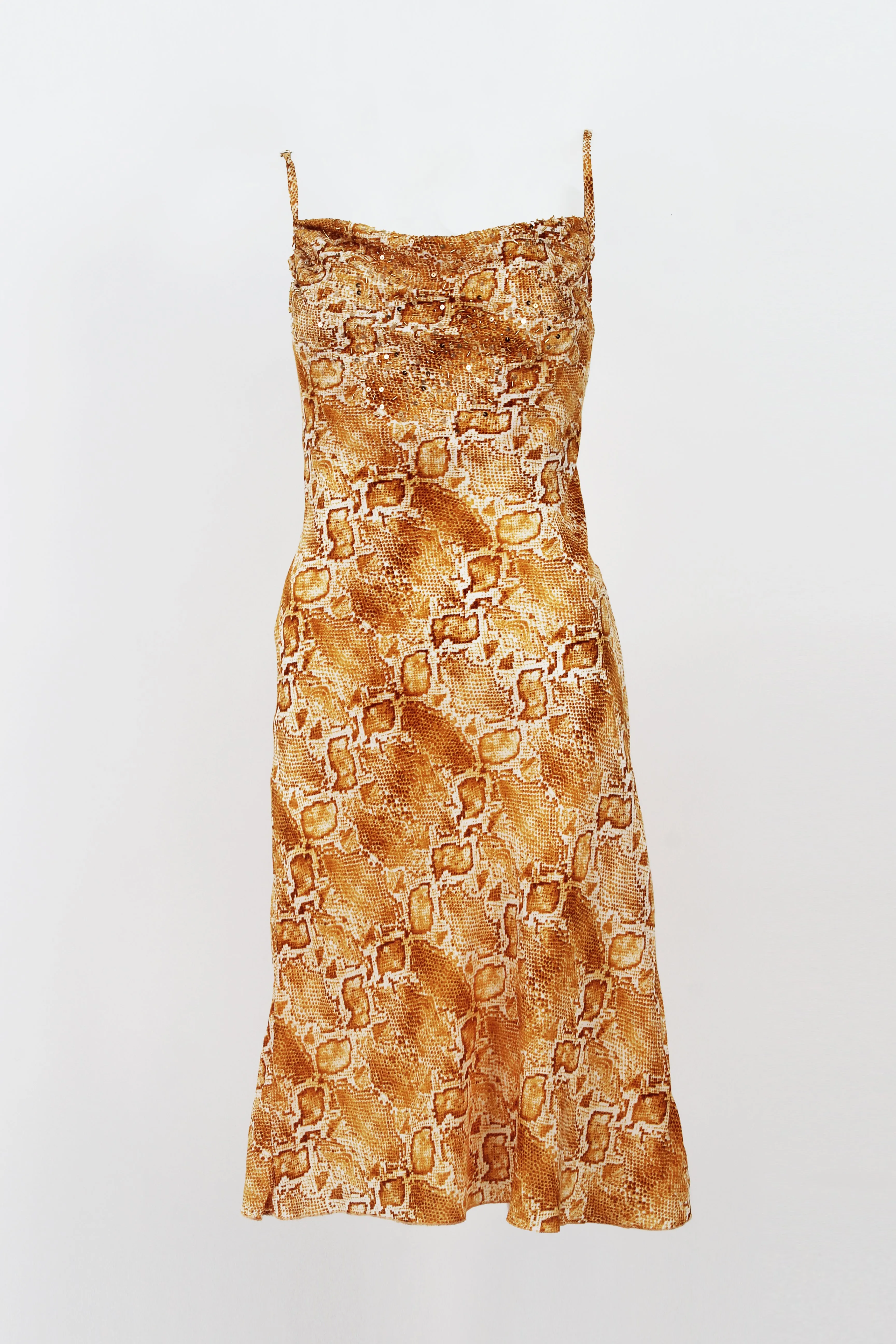 Dress Gold Animal Print