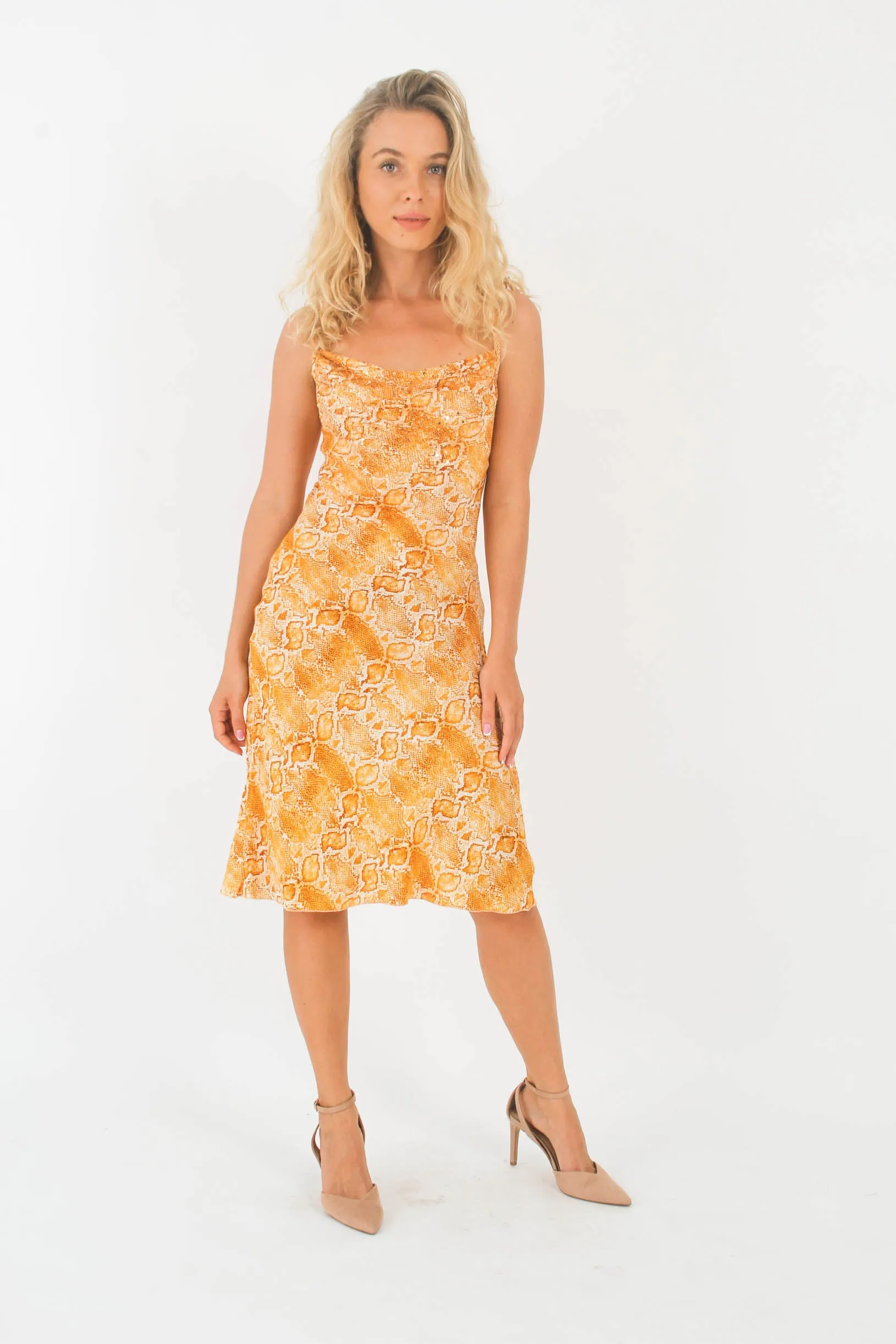 Dress Gold Animal Print