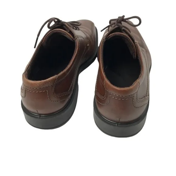ECCO Men's  Leather Bike Toe Tie Oxfords, Mens 43 US 9.5