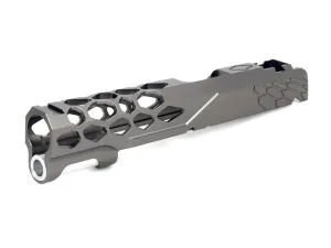 EDGE "SHIELD" Aluminum Standard Slide for Hi-CAPA/1911 (Titanium Grey)