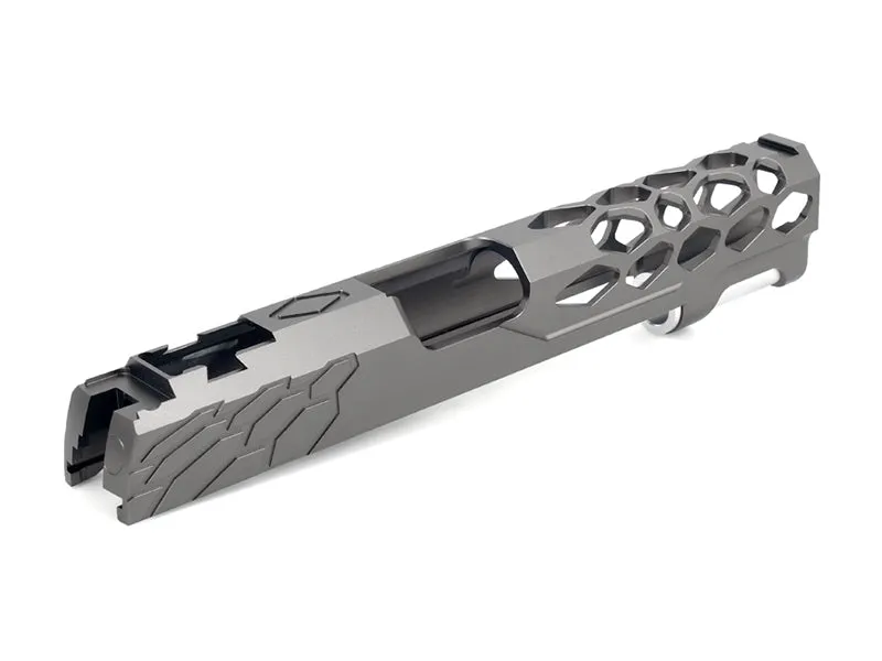 EDGE "SHIELD" Aluminum Standard Slide for Hi-CAPA/1911 (Titanium Grey)