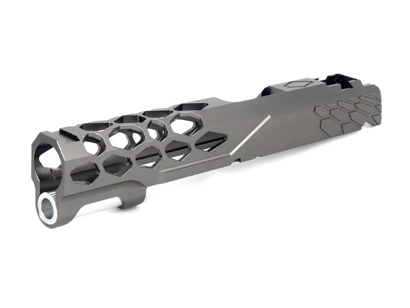 EDGE "SHIELD" Aluminum Standard Slide for Hi-CAPA/1911 (Titanium Grey)