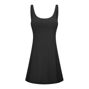 Fit and Flare Tennis Mini Dress with Shorts