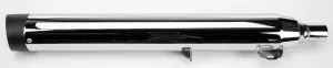 Freedom Performance HD00472 4in. Liberty Slip-Ons - Chrome/Black Tips