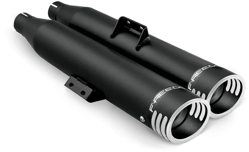 Freedom Signature Slip-Ons 3.25" Black w/Black Tip `14-20 Sportster
