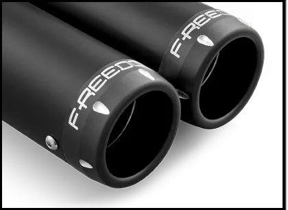 Freedom Signature Slip-Ons 3.25" Black w/Black Tip `14-20 Sportster