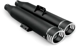 Freedom Signature Slip-Ons 3.25" Black w/Black Tip `14-20 Sportster