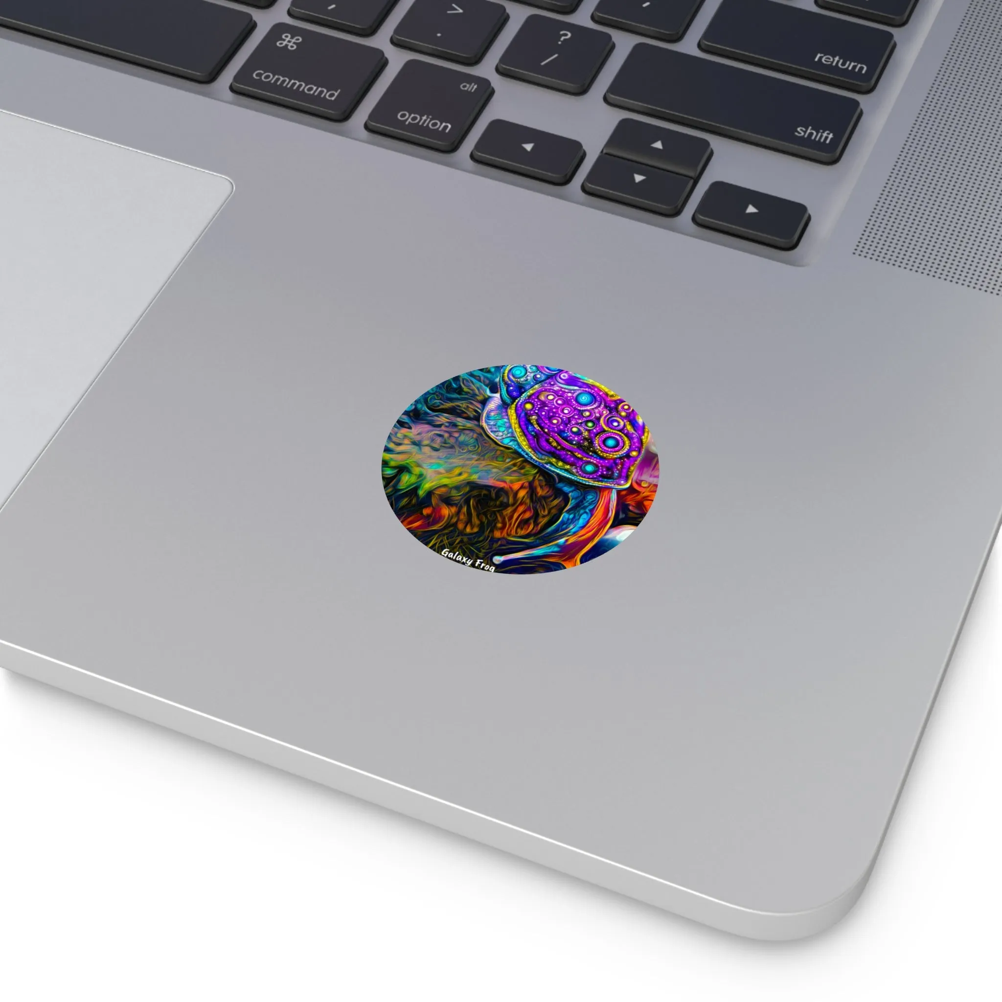 Galaxy Frog Snail Round Vinyl Stickers