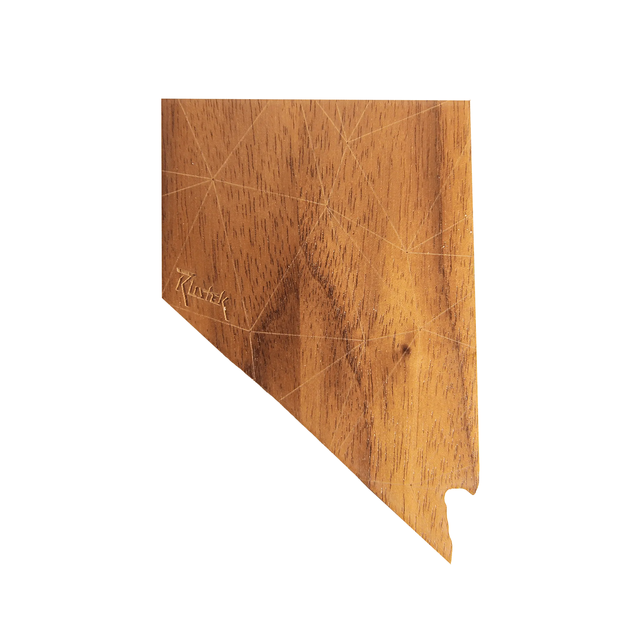 Geo Nevada Wood Sticker