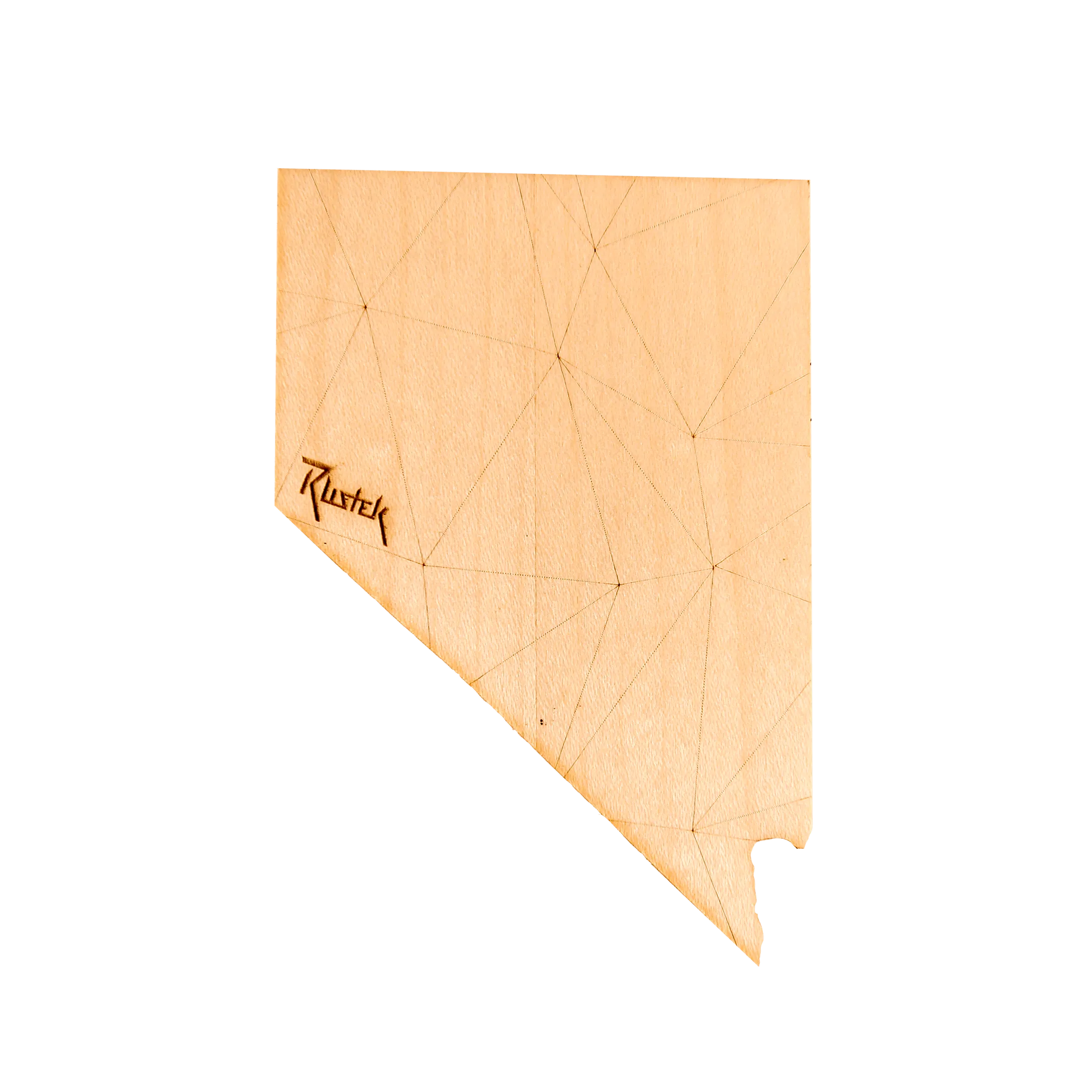 Geo Nevada Wood Sticker