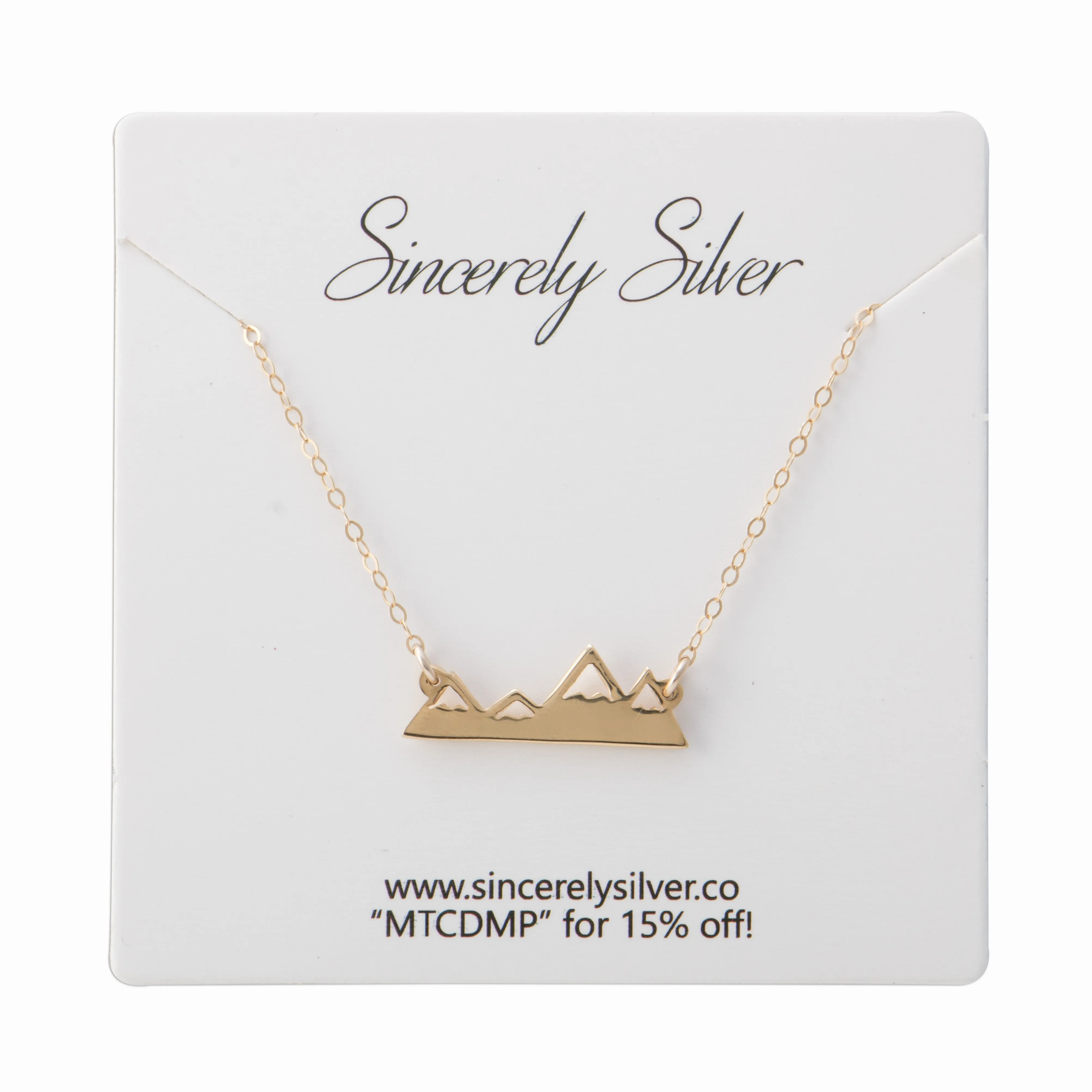 Gold Mountain Range Necklace