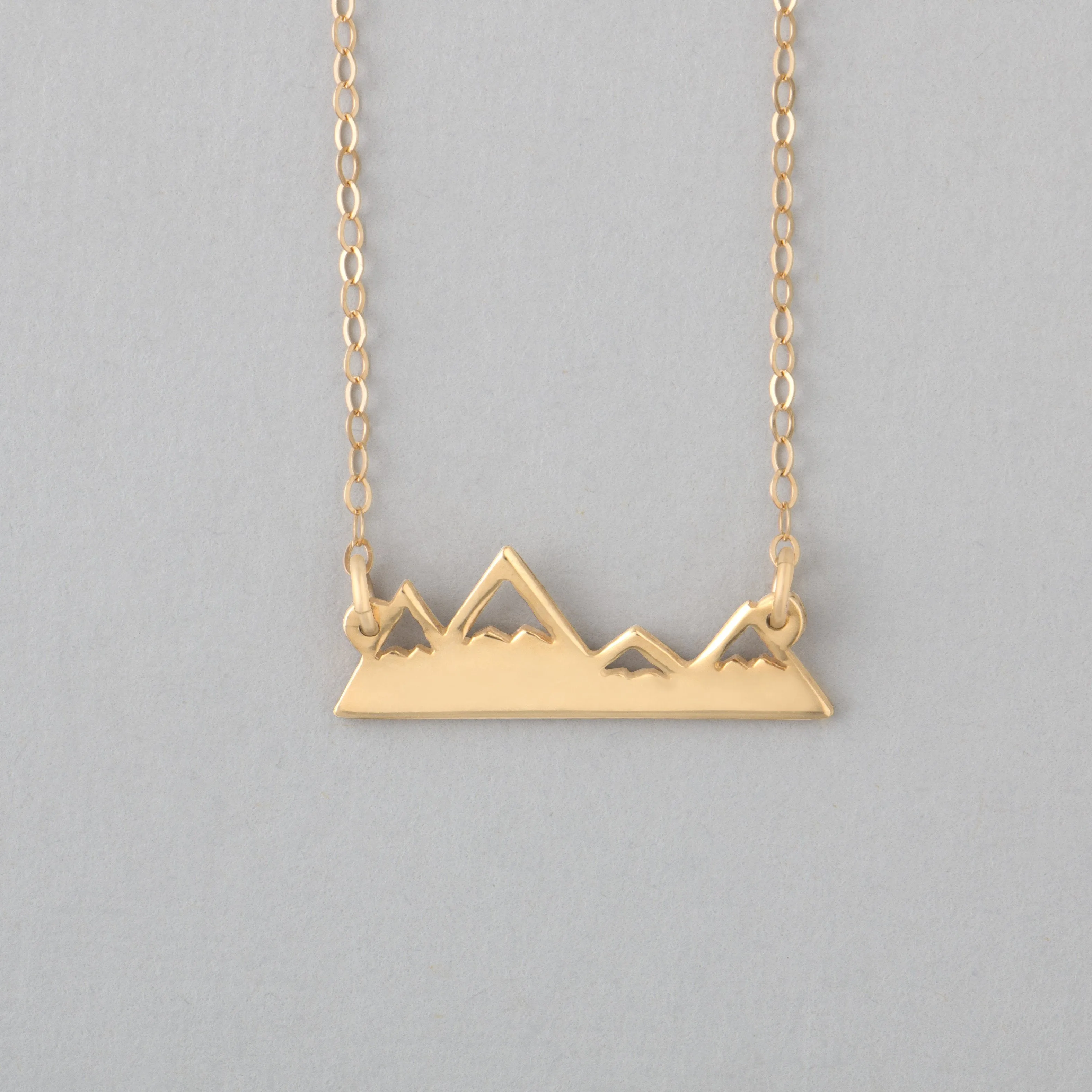 Gold Mountain Range Necklace
