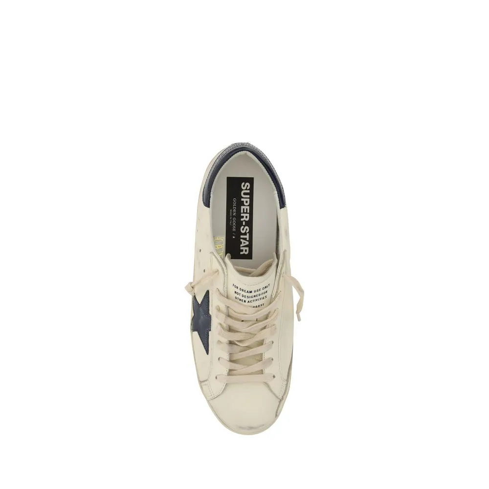 Golden Goose Super Star Men Ivory Sneakers Leather Casual Trainer Shoes Sz EU 46