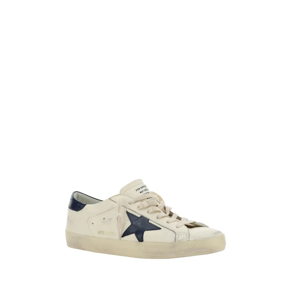 Golden Goose Super Star Men Ivory Sneakers Leather Casual Trainer Shoes Sz EU 46