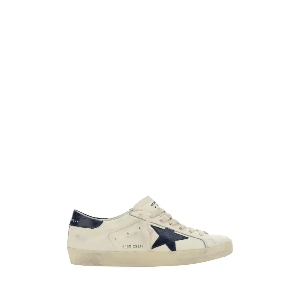 Golden Goose Super Star Men Ivory Sneakers Leather Casual Trainer Shoes Sz EU 46