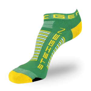Green and Gold Running Socks Zero Length