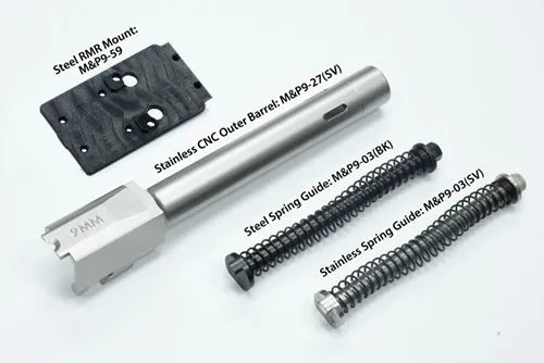 Guarder Steel CNC Slide for MARUI M&P9L (Performance Center/Black)