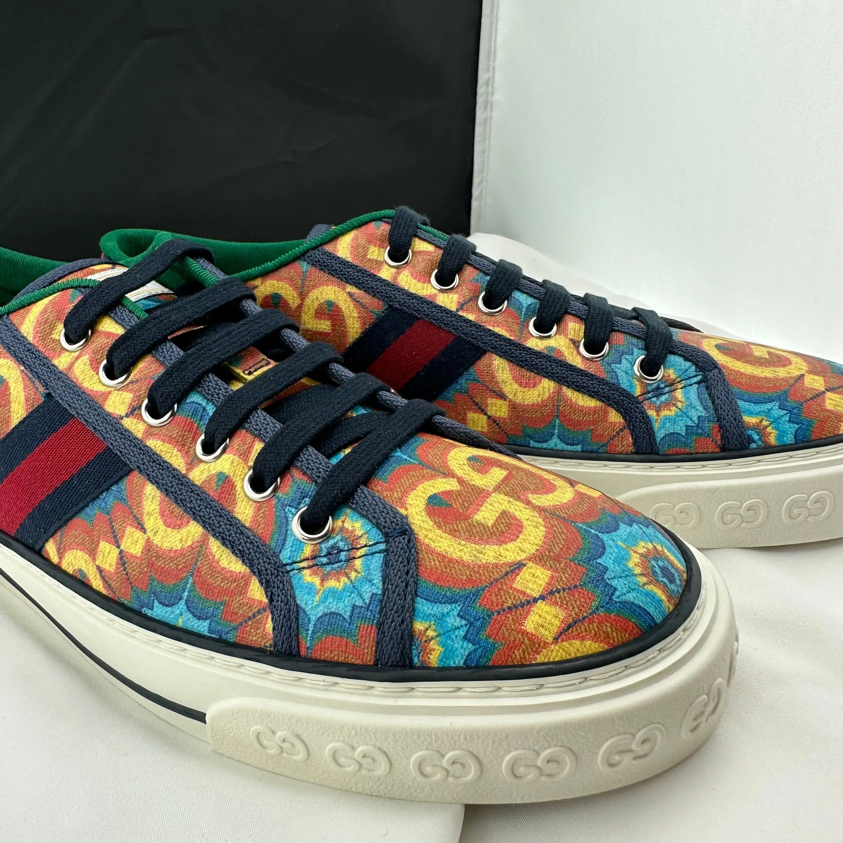 Gucci 100 Tennis 1977 Kaleidoscope Sneaker
