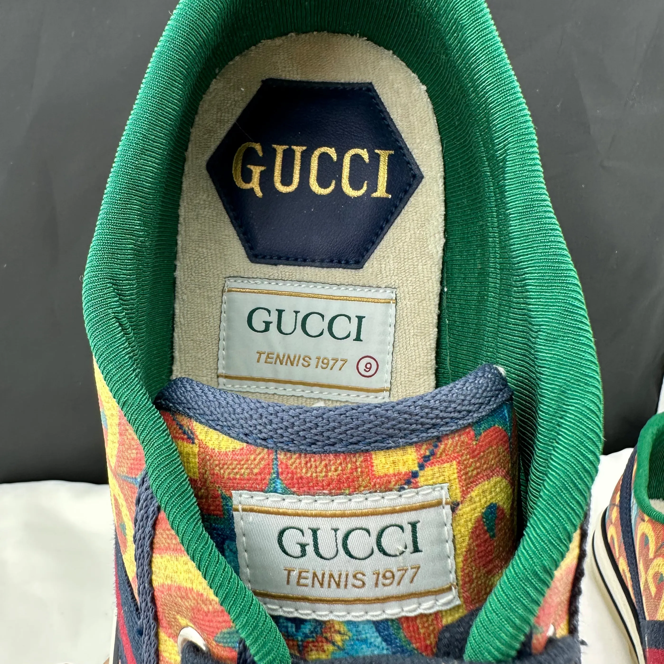 Gucci 100 Tennis 1977 Kaleidoscope Sneaker
