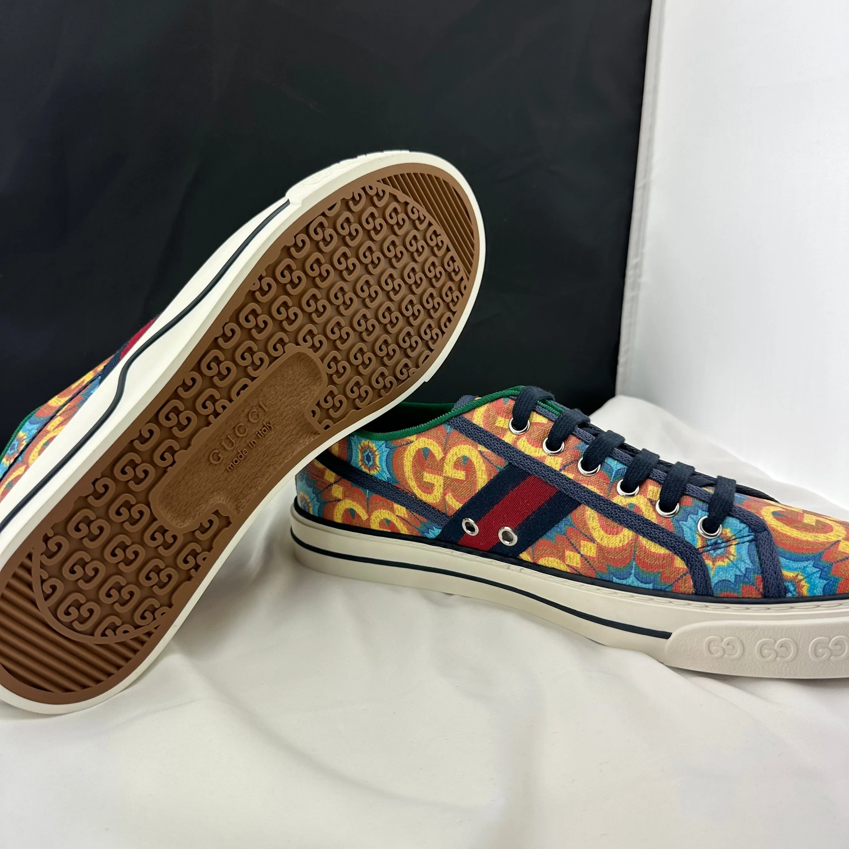 Gucci 100 Tennis 1977 Kaleidoscope Sneaker