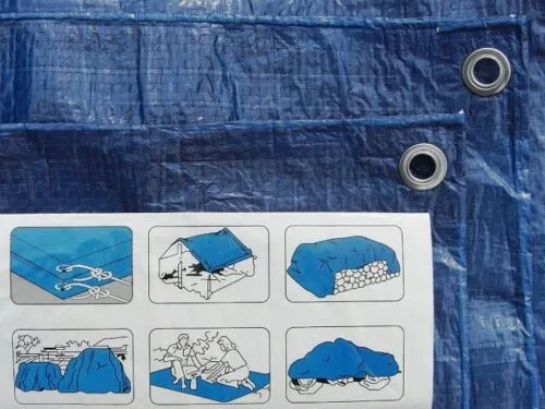 Heavy Duty Waterproof Tarpaulin 5x6m (Blue)