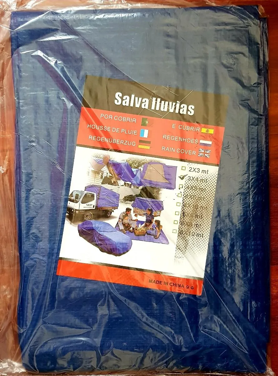 Heavy Duty Waterproof Tarpaulin 5x6m (Blue)