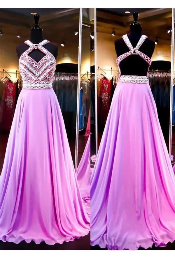 High Quality A-line Backless Evening Dress Prom Dresses Evening Gowns  PG298