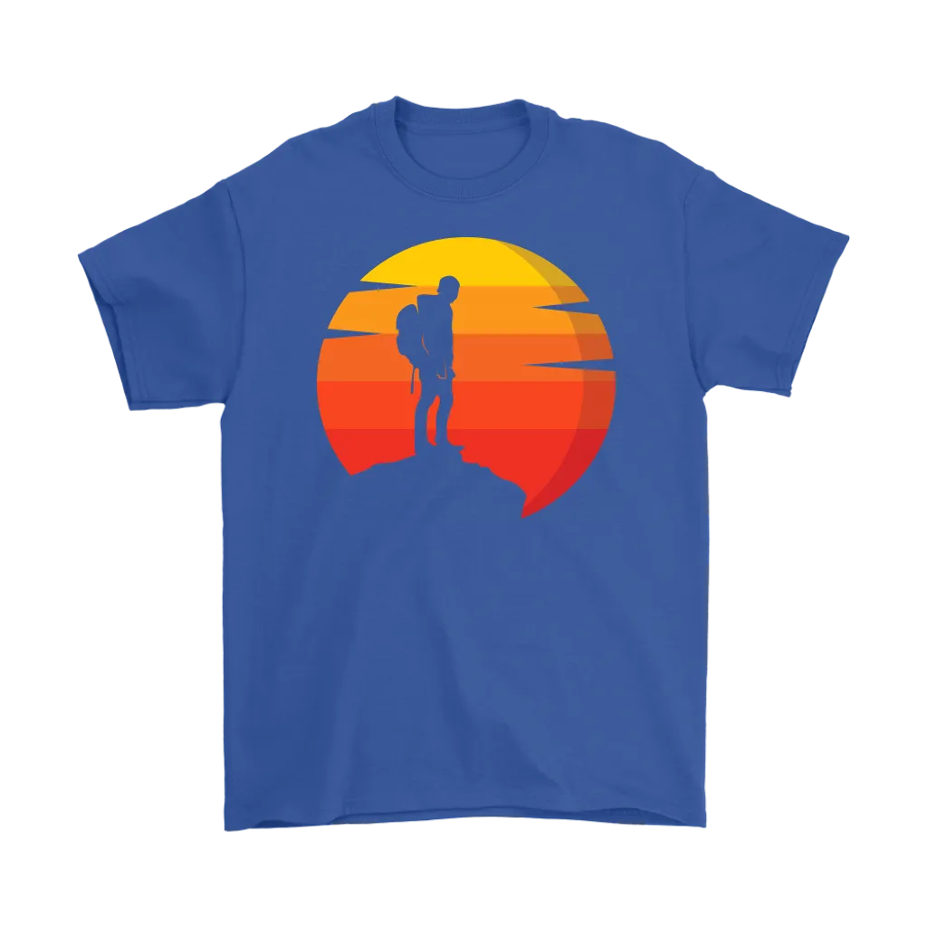 Hiker T-shirt, Gift for Hiker, Hiking Shirt, T-shirt for Hiker, Hiker at Sunset T-shirt