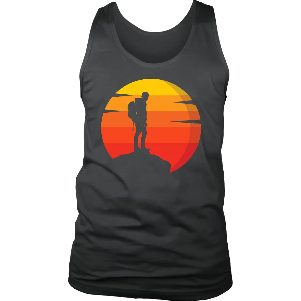 Hiker T-shirt, Gift for Hiker, Hiking Shirt, T-shirt for Hiker, Hiker at Sunset T-shirt