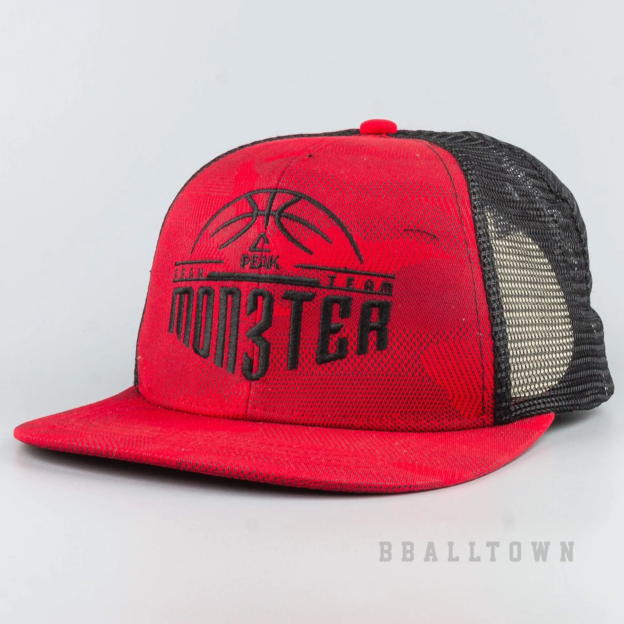 Šiltovka so sieťkou Peak Basketbal Monster Series Snapbacks červená/čierna