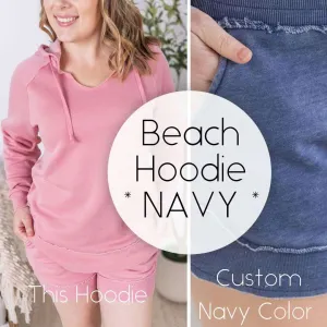 IN PRODUCTION Vintage Wash Beach Hoodie - Nautical Navy