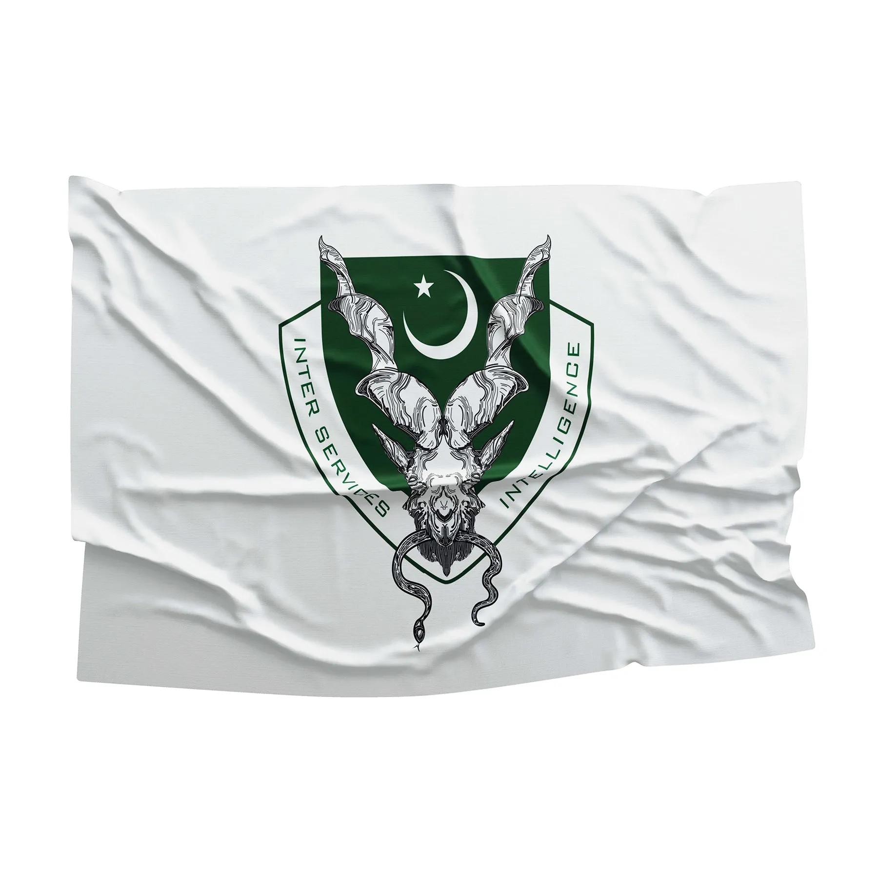 ISI Inter-Services Intelligence Pakistan Flag Banner