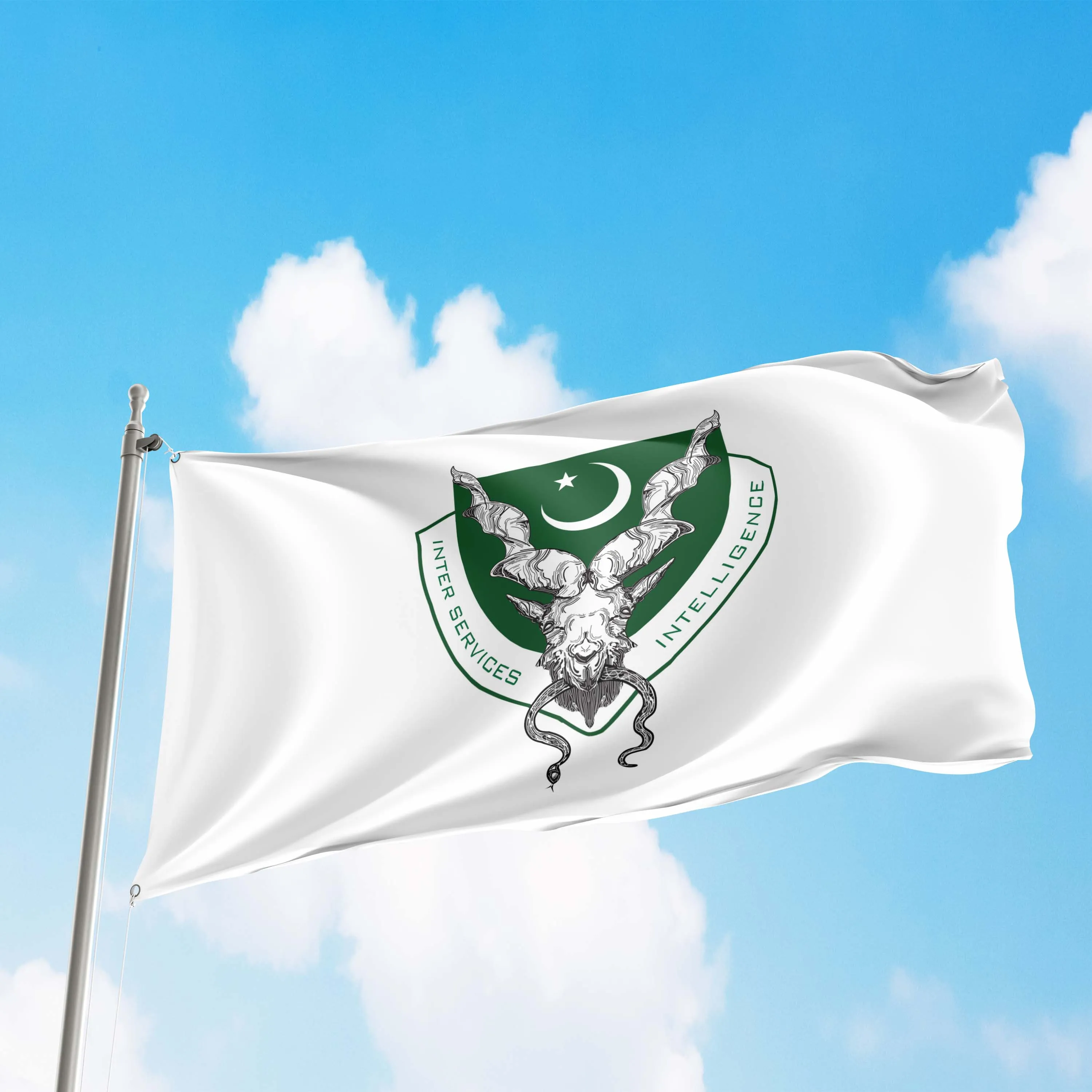 ISI Inter-Services Intelligence Pakistan Flag Banner