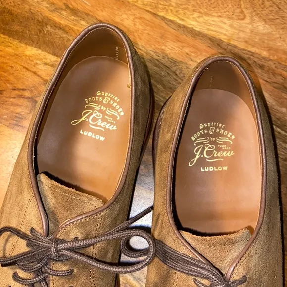 J. Crew Ludlow Brown Suede Oxfords Men’s Size 10