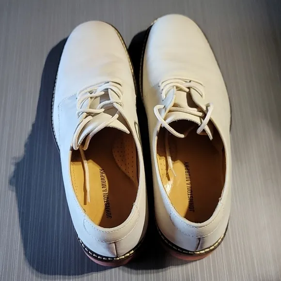 Johnston &amp; Murphy‎ Oxfords Suede Sheepskin Flex System 20-5425 Mens US 10 EUC