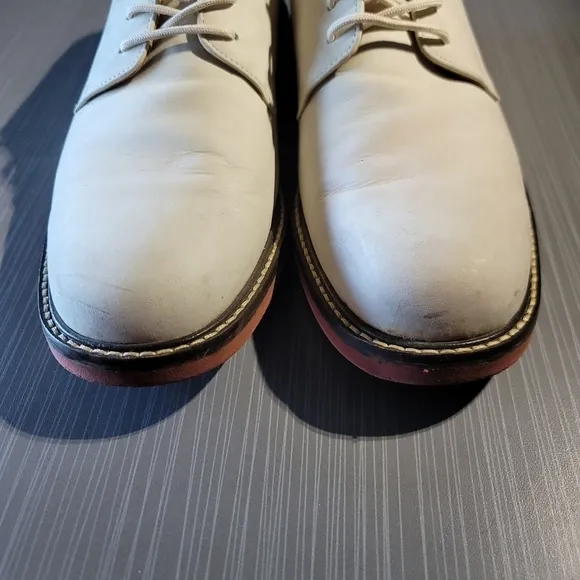 Johnston &amp; Murphy‎ Oxfords Suede Sheepskin Flex System 20-5425 Mens US 10 EUC