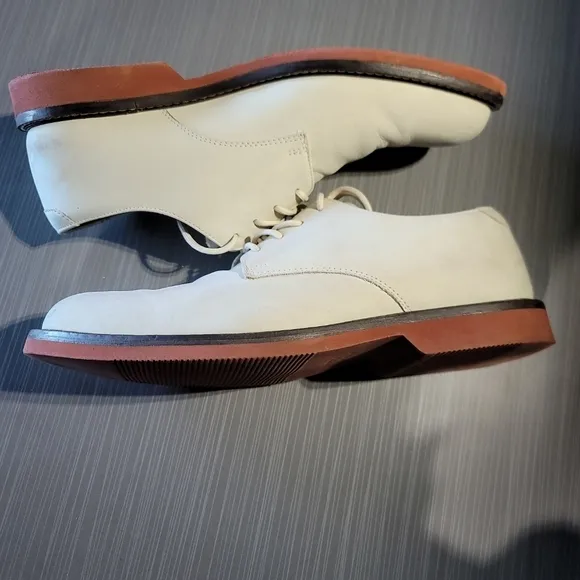 Johnston &amp; Murphy‎ Oxfords Suede Sheepskin Flex System 20-5425 Mens US 10 EUC