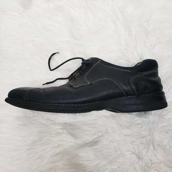 Johnston &amp; Murphy Shuler Bicycle Toe Oxfords Leather 20-7222 Black Lace up 13 M