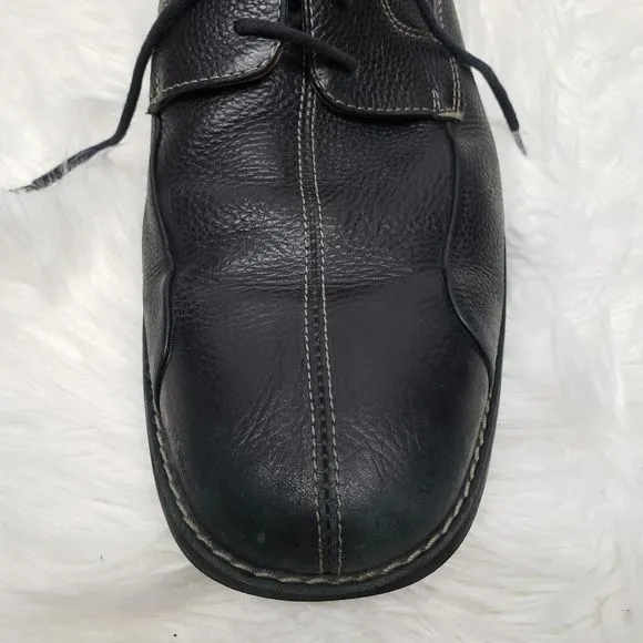 Johnston &amp; Murphy Shuler Bicycle Toe Oxfords Leather 20-7222 Black Lace up 13 M