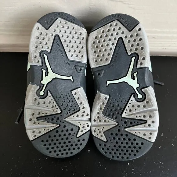 Jordan Nike Toddler Retro 6 Low Mint Foam Shoes Sneakers Sz 5C Style 768885-015
